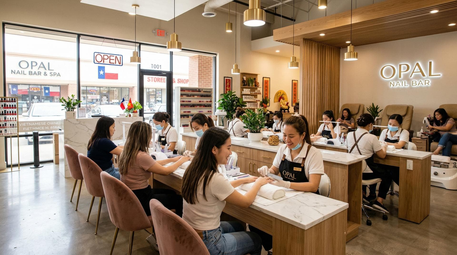 Nghề nail Việt — giữa Westminster