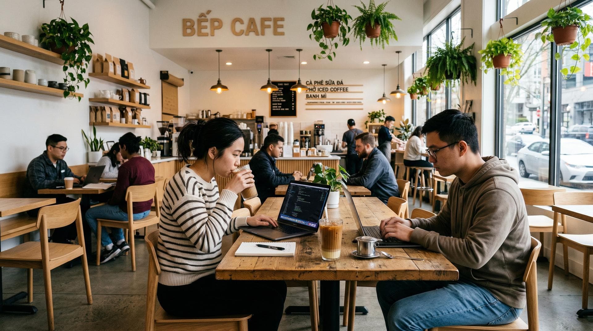 Cà phê sữa đá — sương mù