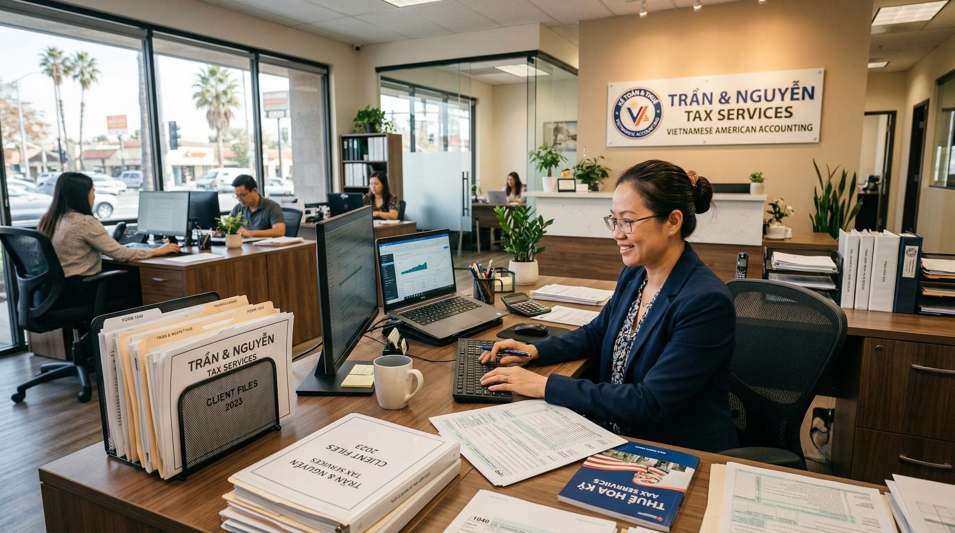 Khai thuế trọn gói — giữa nắng Florida